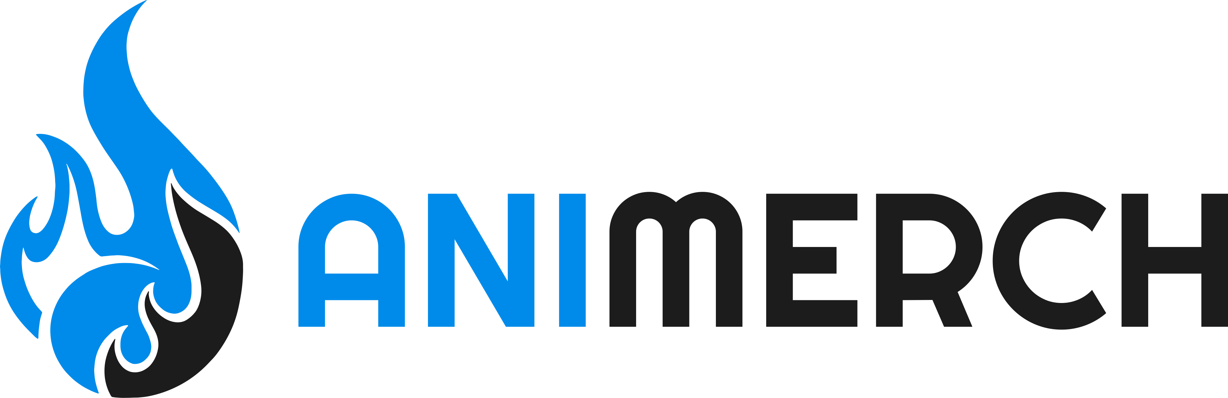 Logo Animerch - modro černá (RGB)